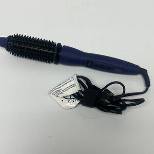Calista tools pro grip BRU1114A heated round brush hair curler 1.5” purple